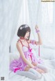 [桜桃喵] 加藤惠 Megumi Kato 紫色小睡裙 P36 No.53b7d8