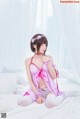 [桜桃喵] 加藤惠 Megumi Kato 紫色小睡裙 P7 No.077bf5