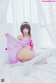 [桜桃喵] 加藤惠 Megumi Kato 紫色小睡裙 P31 No.f14bac